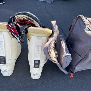 Sky boots / bag/shade